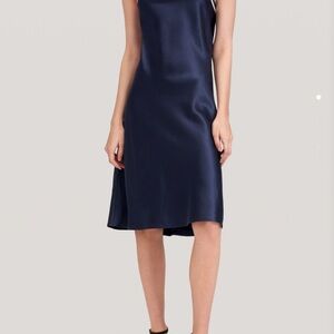 Silk halter neck dress